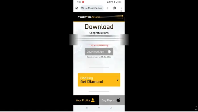 Get Free Fire Advance Server Activation Code Step-by-Step Tutorial